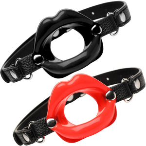 Master Series Juicy Lips Silicone Open Mouth Gag