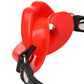 Master Series Juicy Lips Silicone Open Mouth Gag - Red