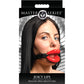 Master Series Juicy Lips Silicone Open Mouth Gag - Red