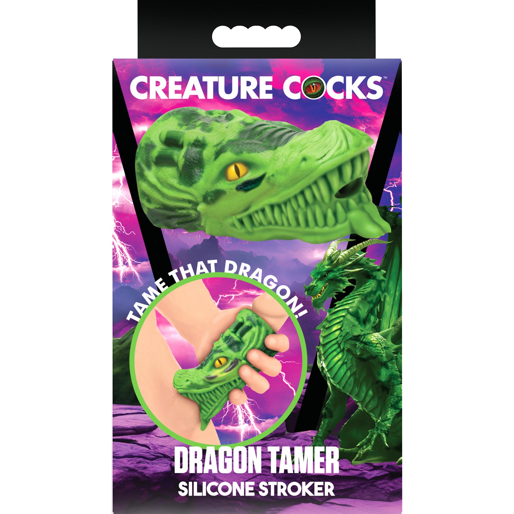 Dragon Tamer Silicone Penis Stroker By Creature Cocks - Green