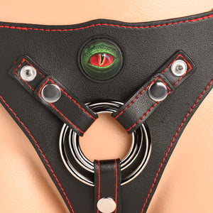 Horny Devil Strap-On Harness By Creature Cocks - Red & Black