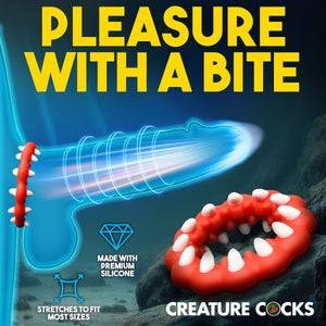 Fangs Silicone Cock Ring By Creature Cocks