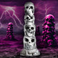 Tower of Doom 7" Stacked Skulls Silicone Fantasy Suction Cup Dildo By Creature Cocks