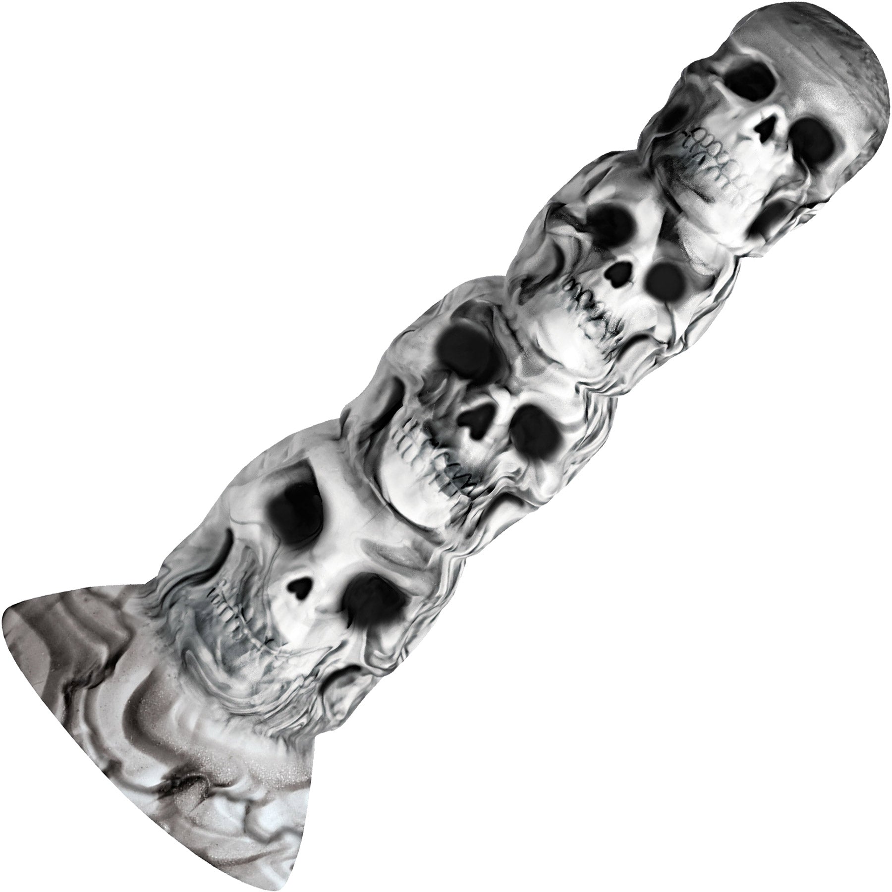 Tower of Doom 7" Stacked Skulls Silicone Fantasy Suction Cup Dildo By Creature Cocks