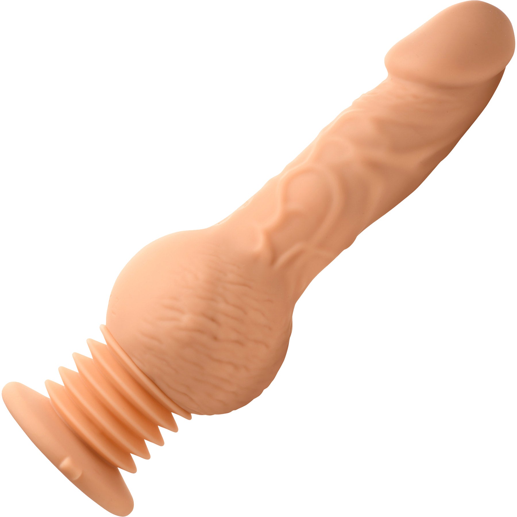 Master Series Passion Pounder Thrusting Sex Shaker - Auto-Thrusting and Gyrating Silicone Dildo