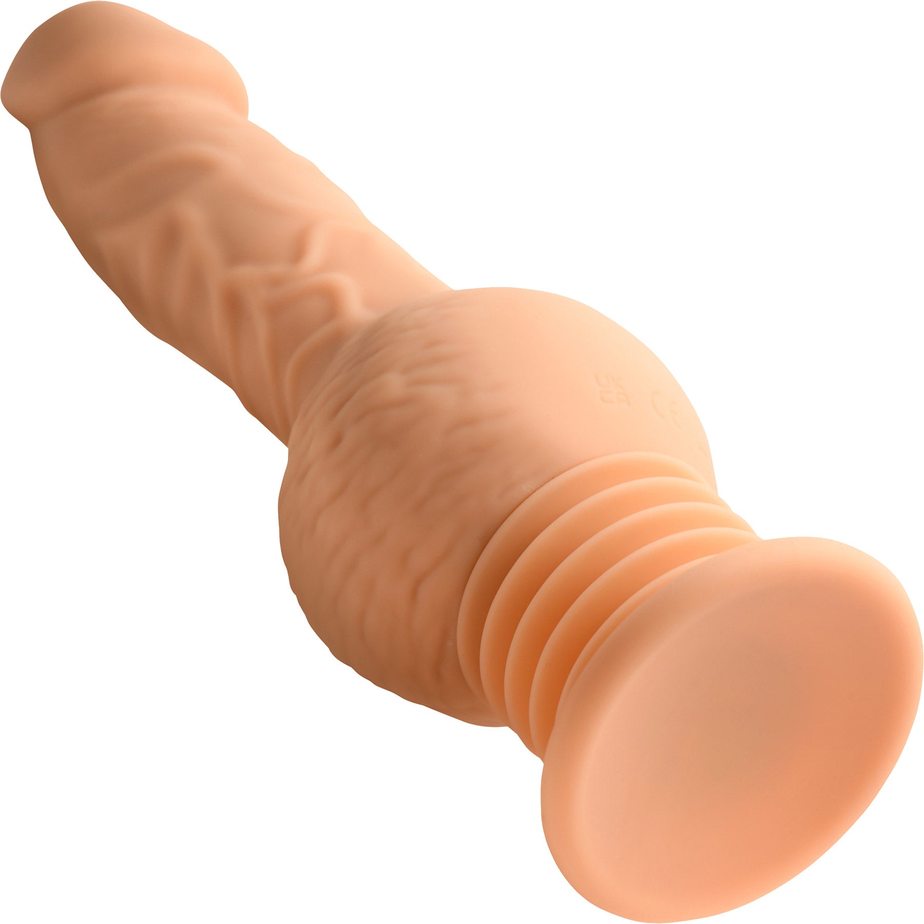 Master Series Passion Pounder Thrusting Sex Shaker - Auto-Thrusting and Gyrating Silicone Dildo
