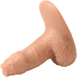 Strap U Uncut 5.1" Silicone Packer Dildo - Vanilla