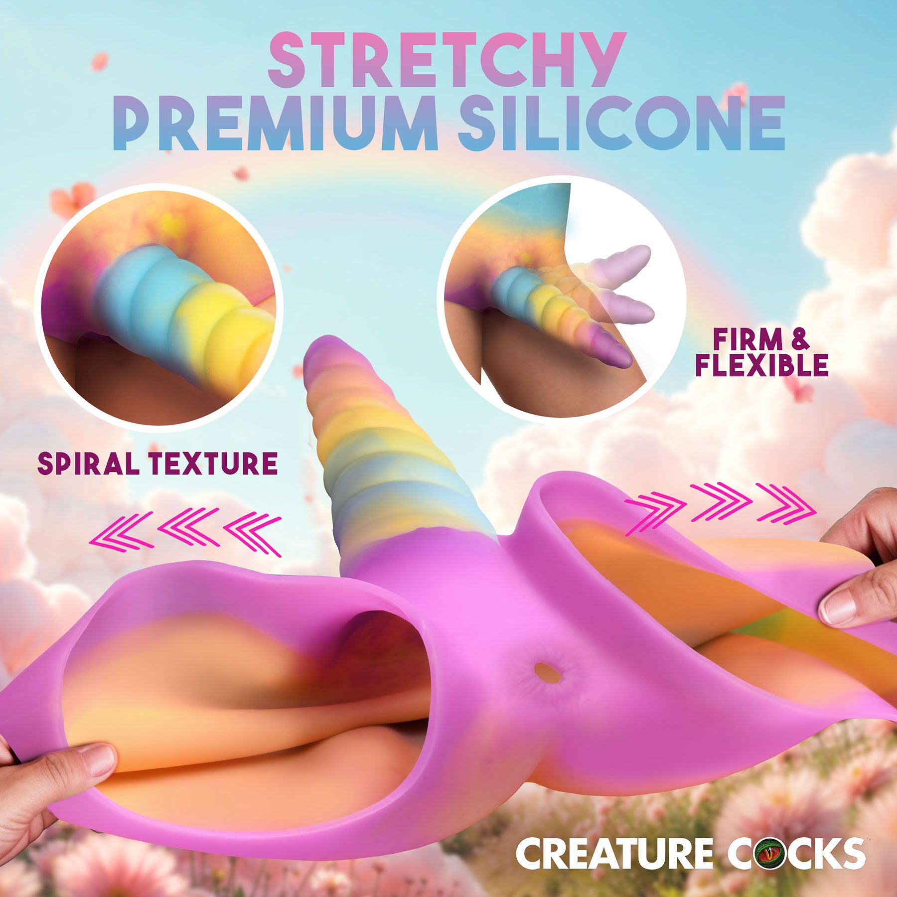 Unicorn Silicone Strap-On Harness By Creature Cocks