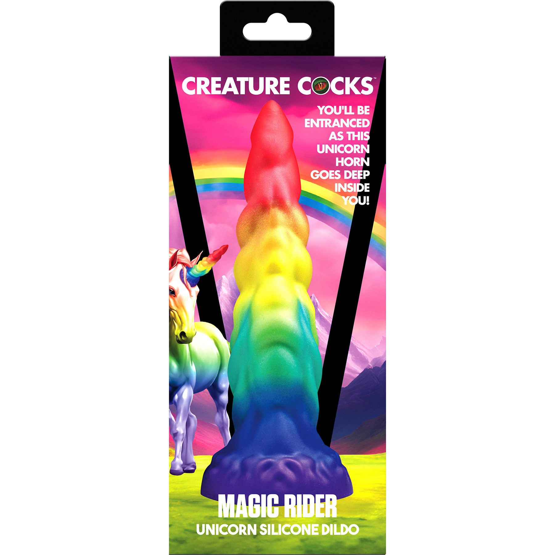 Magic Rider Unicorn 6.8" Silicone Suction Cup Dildo By Creature Cocks