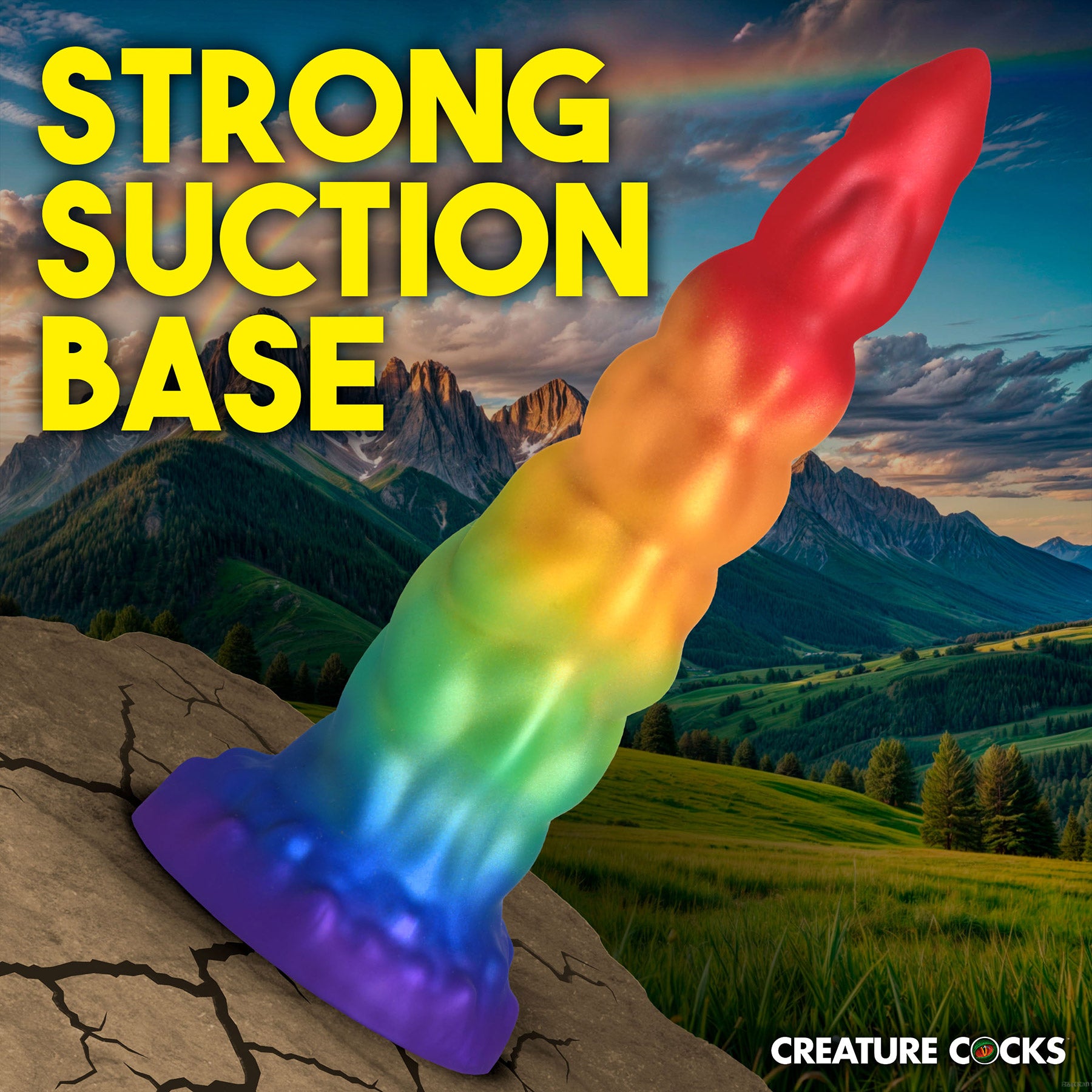 Magic Rider Unicorn 6.8" Silicone Suction Cup Dildo By Creature Cocks