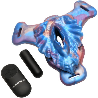 Siren Pleasure Spot Silicone Rechargeable Bullet Strap-On By Creature Cocks