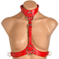 Master Series Vixen Breast Enhancing Harness - Red