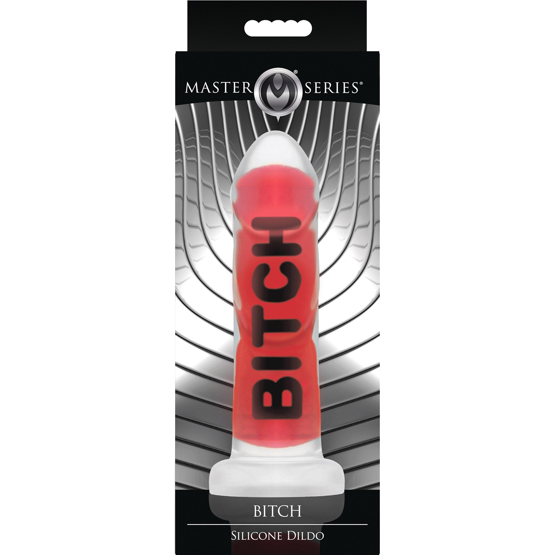 Master Series Explicit Text Silicone Dildo - Bitch