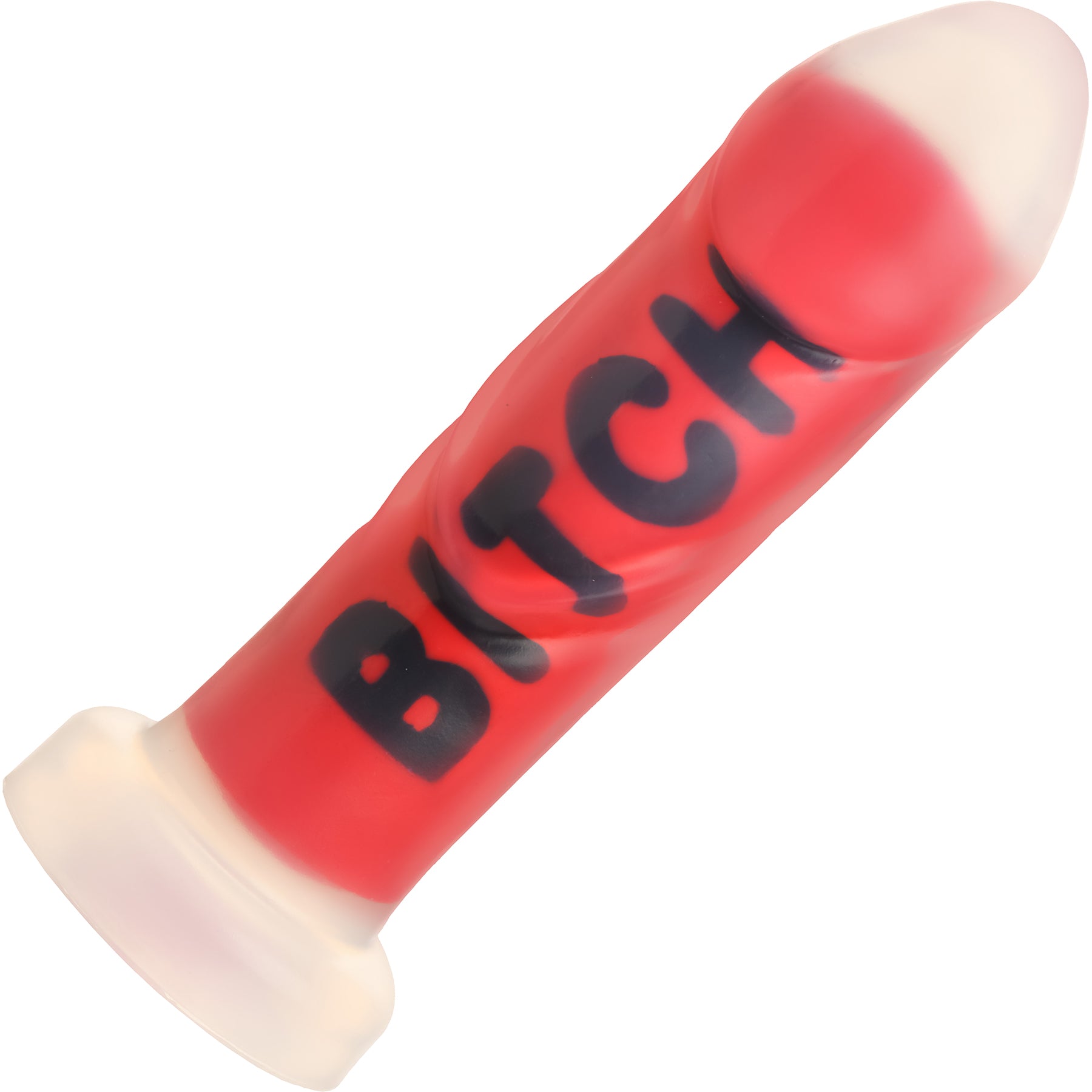 Master Series Explicit Text Silicone Dildo - Bitch