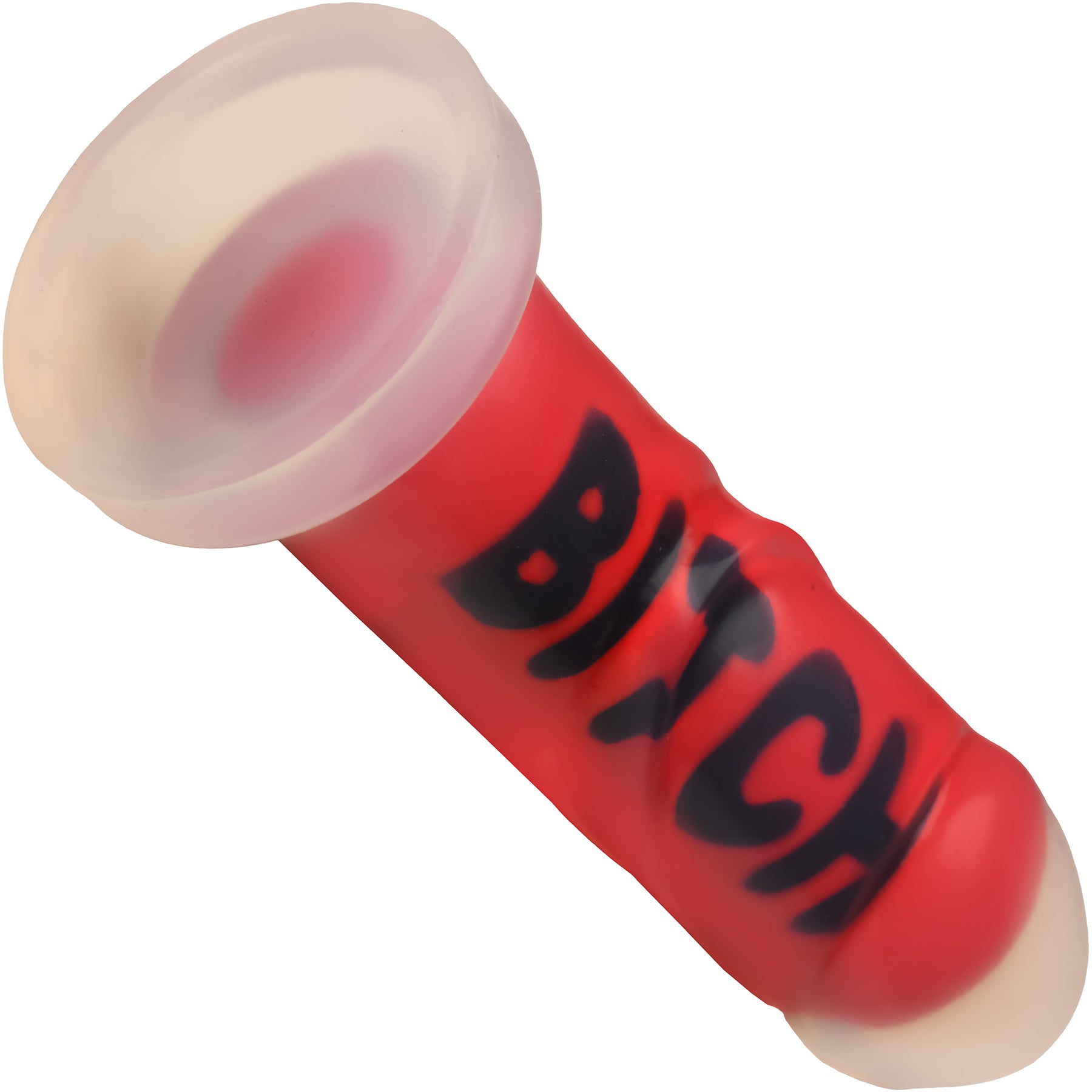 Master Series Explicit Text Silicone Dildo - Bitch