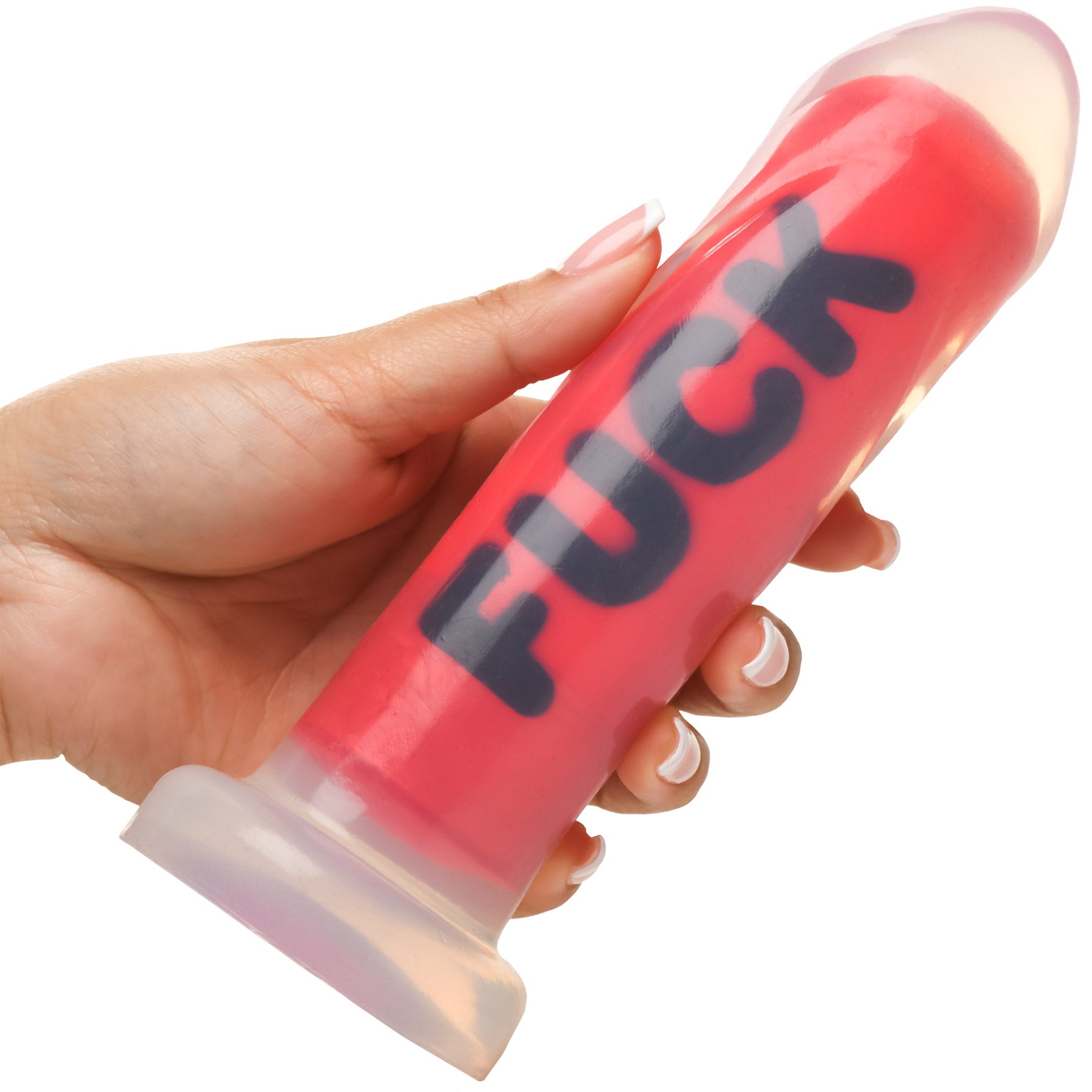 Master Series Explicit Text Silicone Dildo - Fuck
