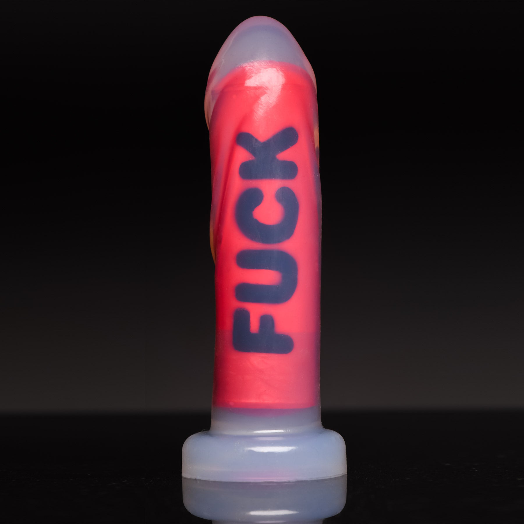 Master Series Explicit Text Silicone Dildo - Fuck