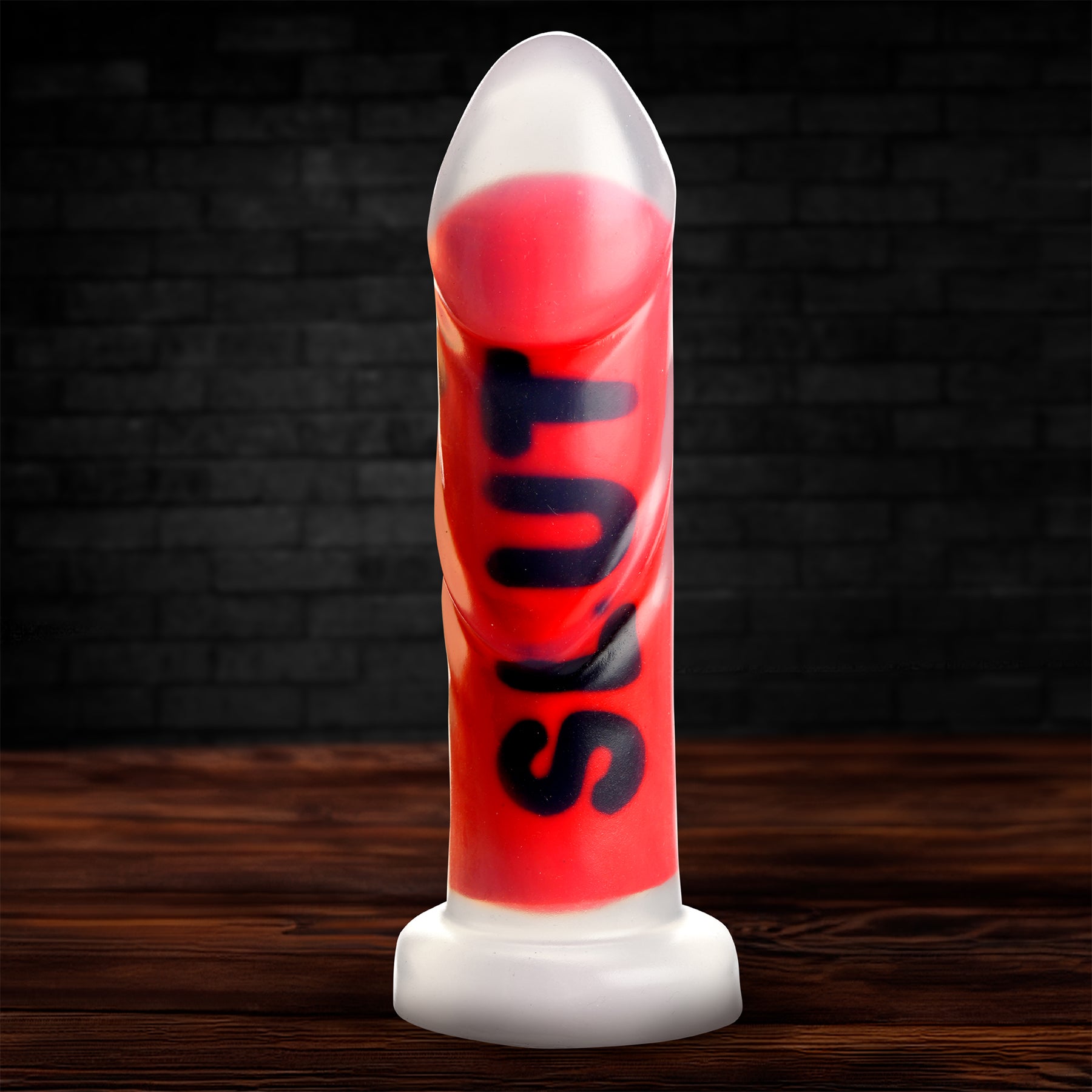 Master Series Explicit Text Silicone Dildo - Slut