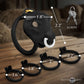 Master Series Bull Chastity Cage With 4 Gradually Sized Rings - Black