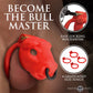 Master Series Bull Chastity Cage With 4 Gradually Sized Rings - Red