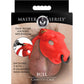 Master Series Bull Chastity Cage With 4 Gradually Sized Rings - Red