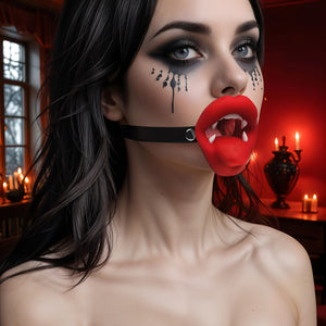 Master Series Vampire Vibrating Silicone Mouth Gag