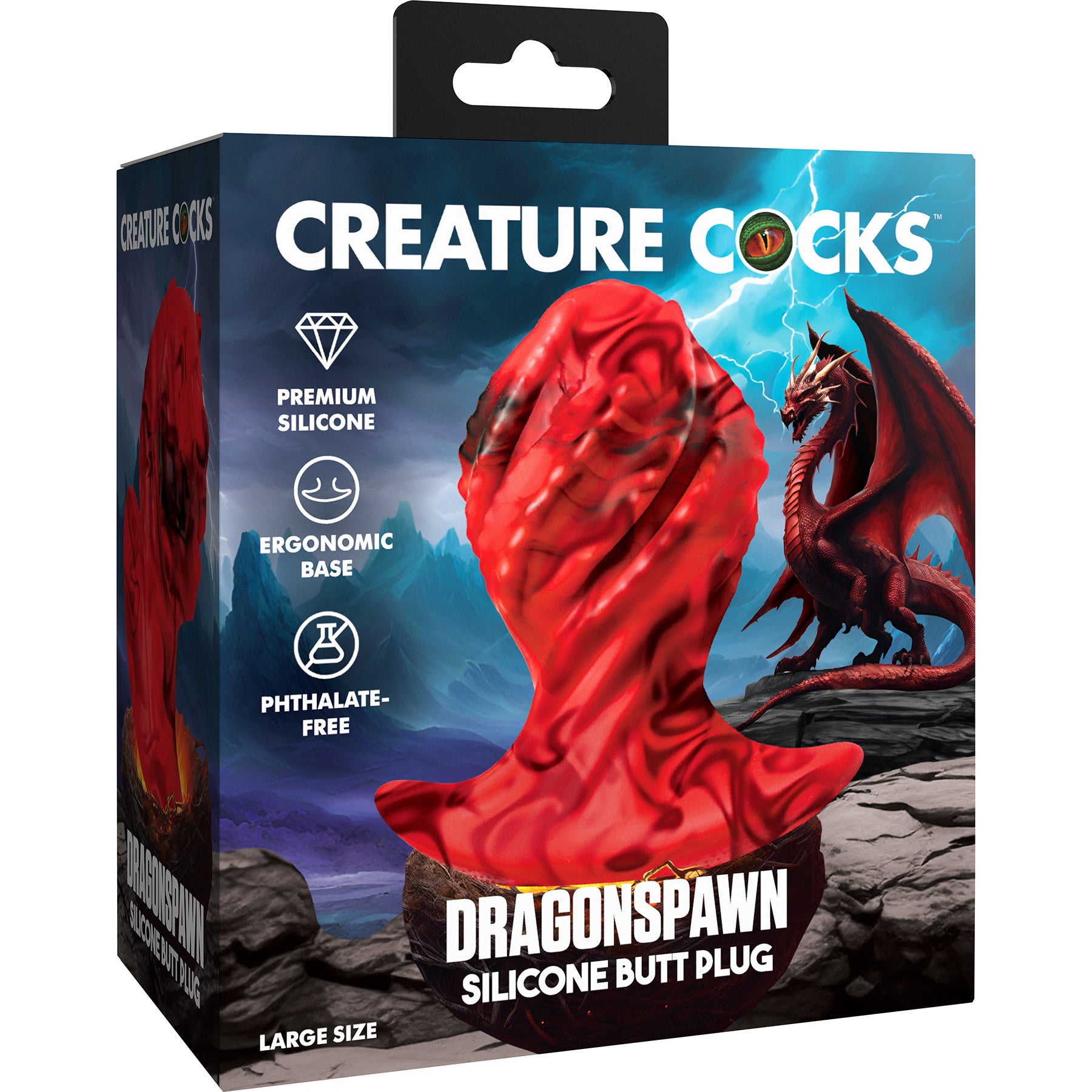 Dragonspawn Silicone Butt Plug By Creature Cocks