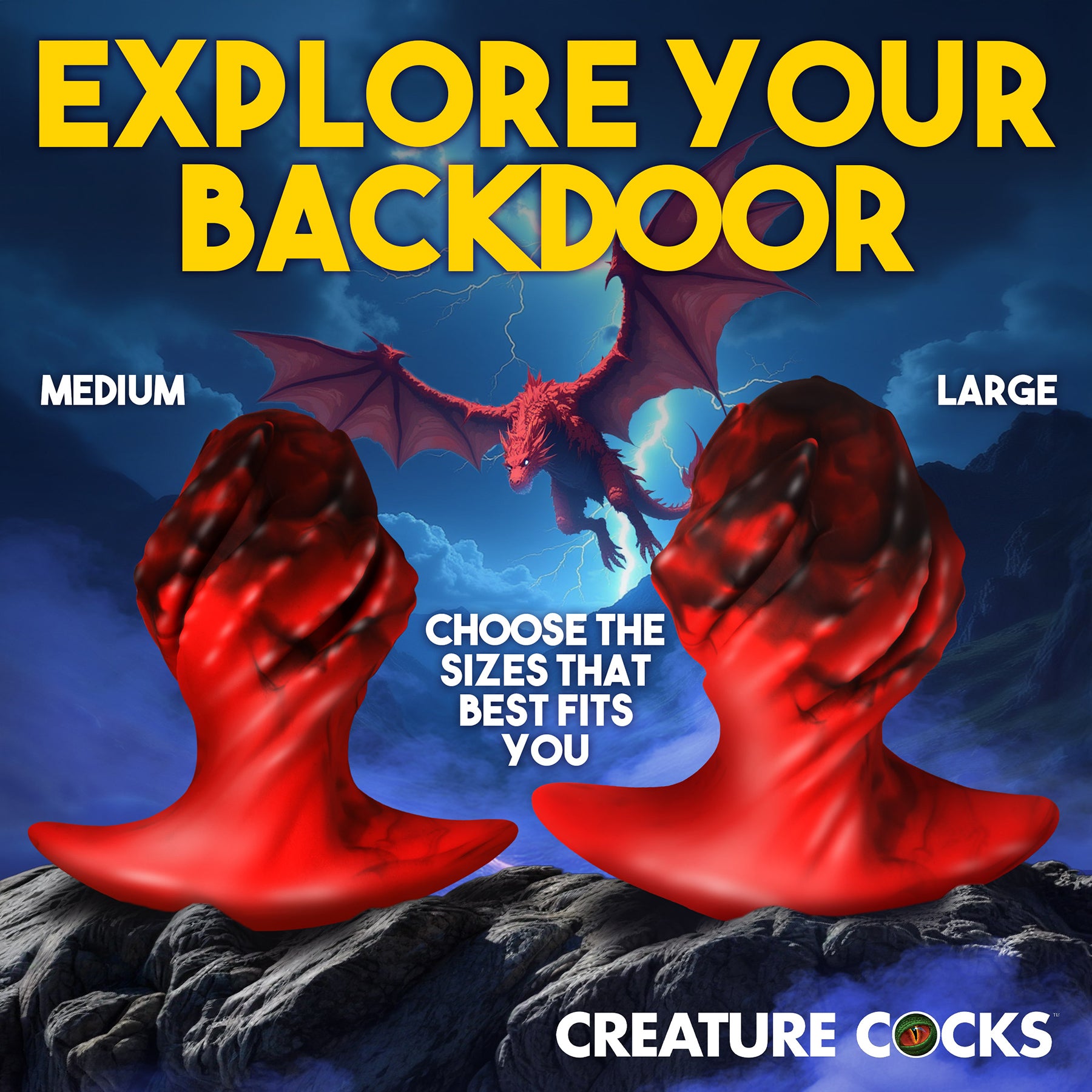 Dragonspawn Silicone Butt Plug By Creature Cocks