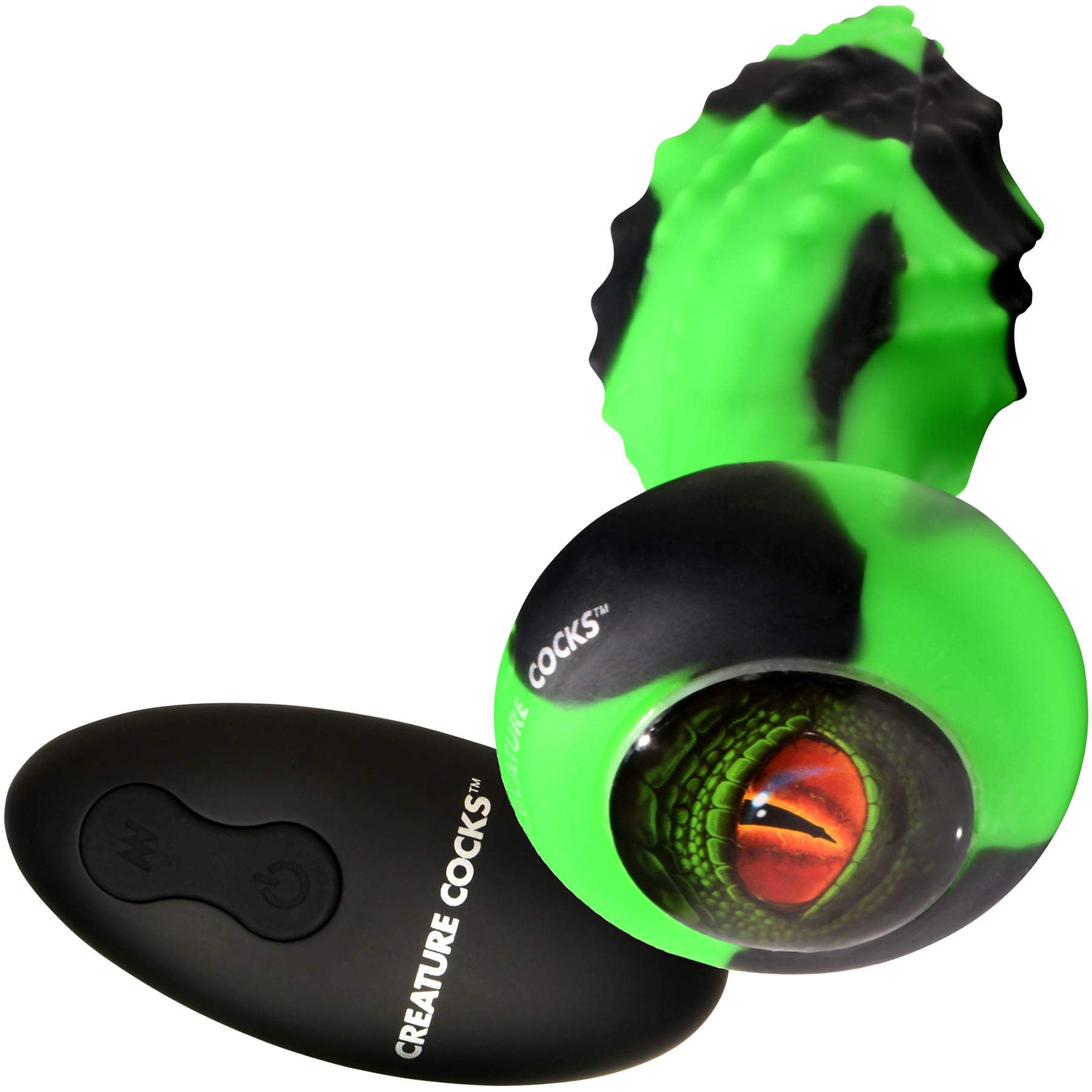 Eye Of The Spawn Vibrating & Squirming Silicone Butt Plug By Creature Cocks
