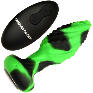 Eye Of The Spawn Vibrating & Squirming Silicone Butt Plug By Creature Cocks