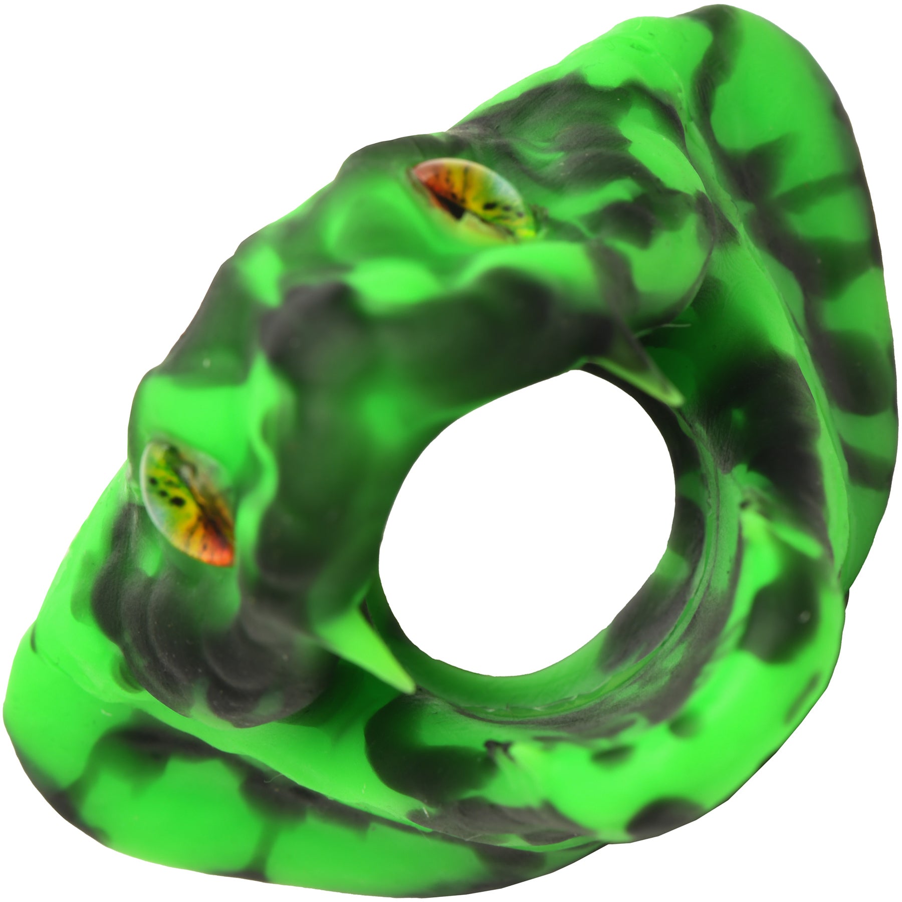 Master Cobra Silicone Cock Ring By Creature Cocks - Green