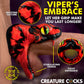 Master Cobra Silicone Cock Ring By Creature Cocks - Red