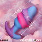 Unicorn Swirl Silicone Butt Plug By Creature Cocks - Large