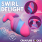 Unicorn Swirl Silicone Butt Plug By Creature Cocks - Large