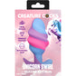 Unicorn Swirl Silicone Butt Plug By Creature Cocks - Large