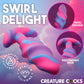 Unicorn Swirl Silicone Butt Plug By Creature Cocks - Medium