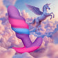 Unicorn Swirl Silicone Butt Plug By Creature Cocks - Small