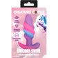 Unicorn Swirl Silicone Butt Plug By Creature Cocks - Small