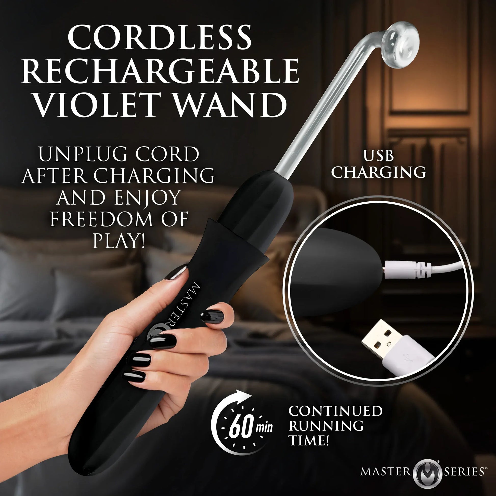 Master Series Elektra Rechargeable E-Stim Wand