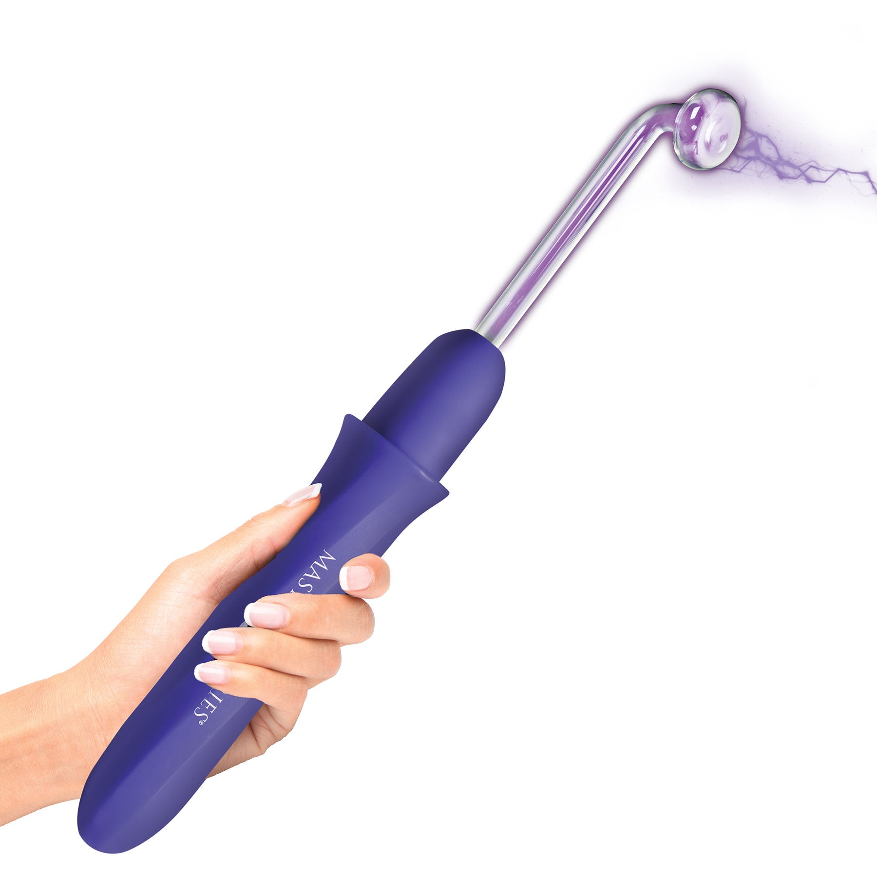 Master Series Elektra Rechargeable E-Stim Wand - Purple
