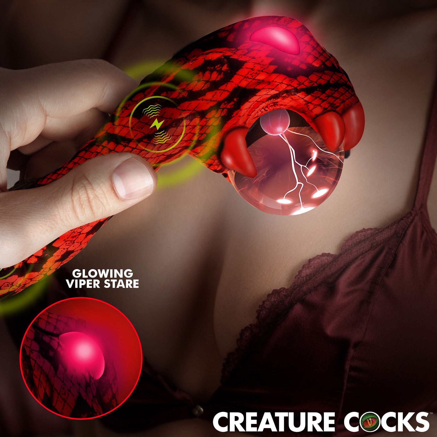 Cobra Rechargeable Silicone Dual Use Plasma Vibrator By Creature Cocks