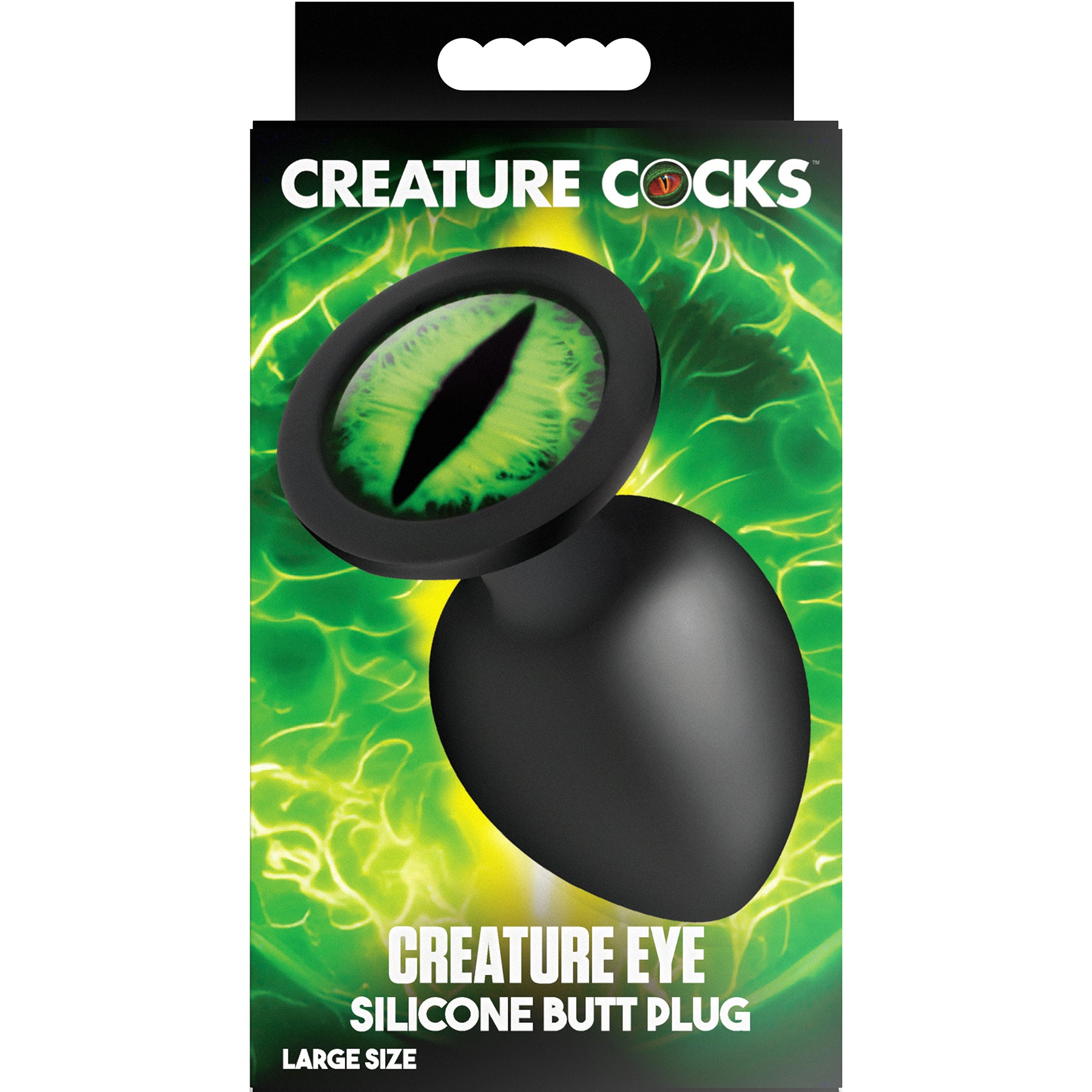 Creature Eye Green Eye Silicone Butt Plug By Creature Cocks - Large
