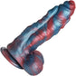 Hydra X 8" Vibrating Silicone Suction Cup Dildo With Remote By Creature Cocks