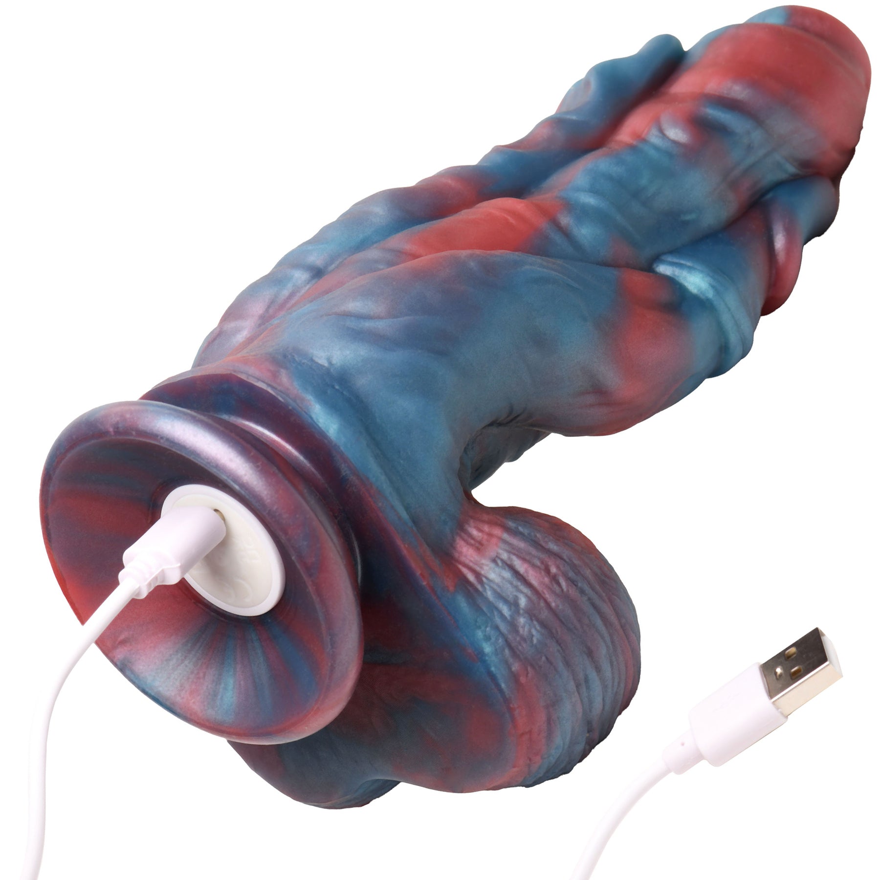 Hydra X 8" Vibrating Silicone Suction Cup Dildo With Remote By Creature Cocks