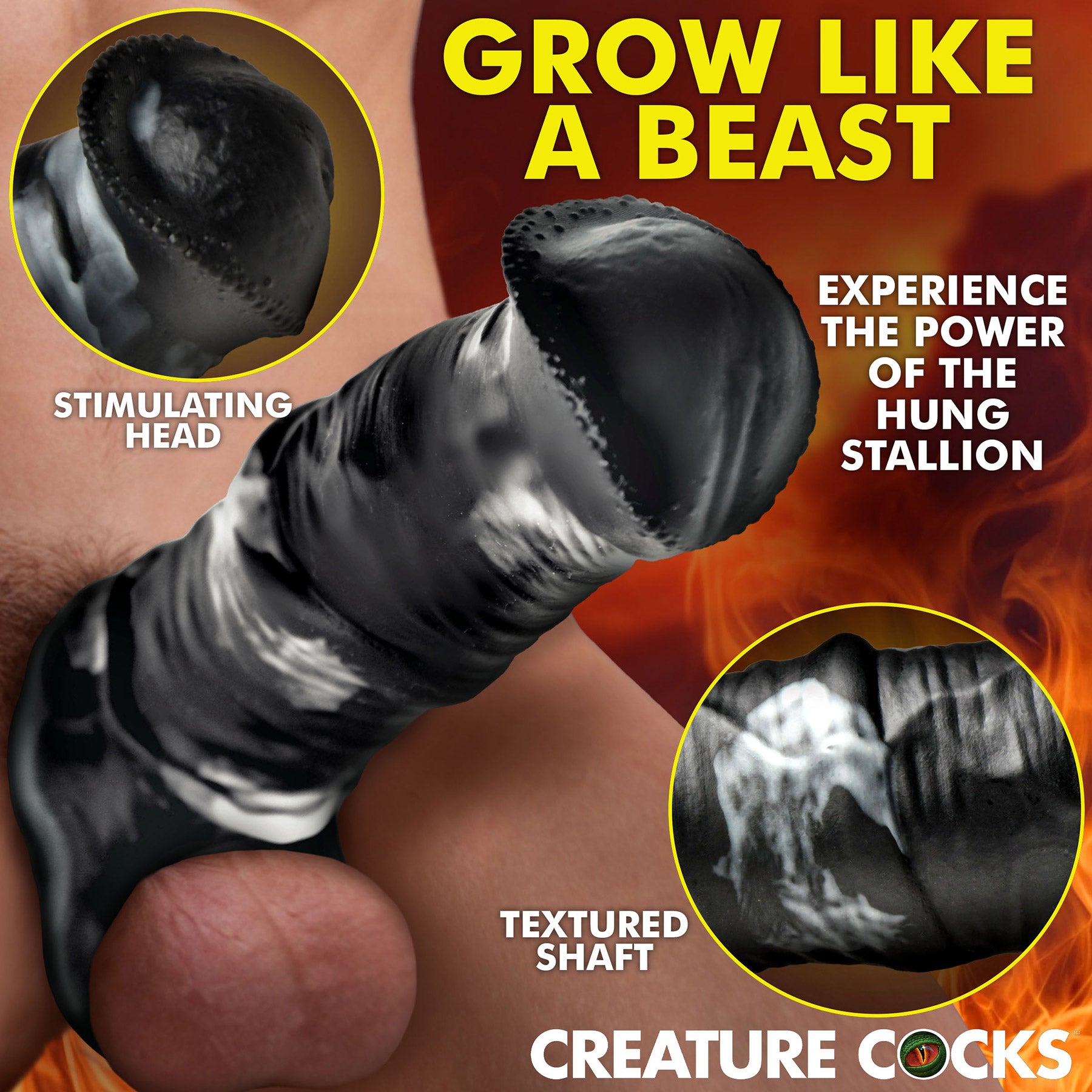 Stallion Silicone Penis Extension By Creature Cocks
