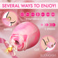 Bloomgasm The Rose Pressure Wave Stimulator Lover's Gift Box - Pink With White Swirls