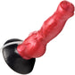 Hell Hound 7.8" Squirting Silicone Suction Cup Dildo By Creature Cocks