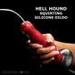 Hell Hound 7.8" Squirting Silicone Suction Cup Dildo By Creature Cocks - In Motion