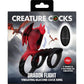 Dragon Flight Vibrating Silicone Cock Ring With Remote By Creature Cocks