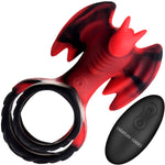 Dragon Flight Vibrating Silicone Cock Ring With Remote By Creature Cocks